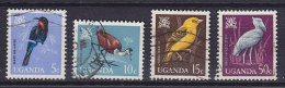 Uganda 1965 Mi. 87-89, 93 Bird Vogel Oiseau - Uganda (1962-...)