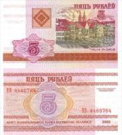 Billet BELARUS  De 5 Rublei  Pick.22. - Bielorussia