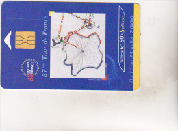 France Old Used Phonecard - TOUR DE FRANCE 2000 50 U 06/00 - 2000