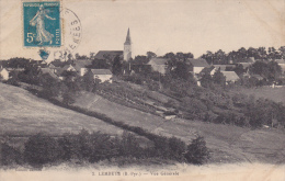 Cpa,lembeye ,vue Du Village Et église ,terres,avant Son Développement,édition Jambes,rare,Pyrénées Atlantiques - Lembeye