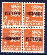 ##Denmark 1972. POSTFAERGE. Bloc Of 4. Michel 45. Cancelled(o) - Colis Postaux