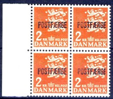 ##Denmark 1972. POSTFAERGE. Bloc Of 4. Michel 45. MNH(**) - Pacchi Postali