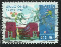 ITALIA REPUBBLICA ITALY REPUBLIC 2012 GIULIO ONESTI USATO USED OBLITERE' - 2011-20: Used