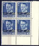 ##C2580. Denmark 1949. POSTFAERGE. Bloc Of 4. Michel 32. MNH(**) - Paketmarken