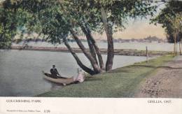 NH1 - Orillia Ontario Couchiching Park, Couple, Warwick & Rutter, Toronto, Canadian Souvenir Post Card - Windsor