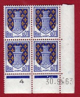 N° 1351 A Coin Daté 30 09 1963 - 1960-1969