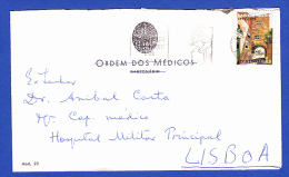 ENVELOPE ORDEM DOS MÉDICOS -- CARIMBO CORREIO LISBOA - Cartas & Documentos