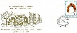 Greece- Commemorative Cover W/ "1st International Scientific Congress For The 'Ancient Eliki' " [Aigion 14.12.1979] Pmrk - Affrancature E Annulli Meccanici (pubblicitari)