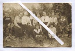 BITONTO - BARI - 1916 - FOTO DI GRUPPO IN CAMPAGNA. FOTOCARTOLINA UNICA! - Bitonto