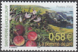 Saint-Pierre & Miquelon 2002 Yvert 777 Neuf ** Cote (2015) 2.30 Euro La Pomme De Pré - Ongebruikt