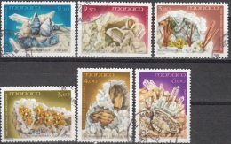 Monaco 1990 Yvert 1730 - 1735 O Cote (2015) 10.30 Euro Microminéraux Du Parc Du Mercantour Cachet Rond - Usados