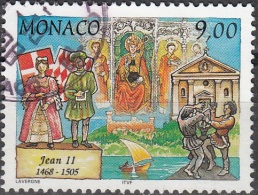 Monaco 1997 Yvert 2099 O Cote (2015) 4.60 Euro Jean II Cachet Rond - Oblitérés