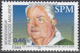 Saint-Pierre & Miquelon 2003 Yvert 788 Neuf ** Cote (2015) 2.00 Euro Evéque François Maurer - Unused Stamps