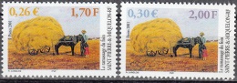 Saint-Pierre & Miquelon 2001 Yvert 741 - 742 Neuf ** Cote (2015) 2.40 Euro Le Ramassage Du Foin - Nuevos