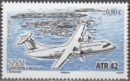 Saint-Pierre & Miquelon 2009 Yvert 946 Neuf ** Cote (2017) 3.20 Euro Avion ATR 42 - Nuevos