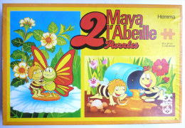 RARE Double Puzzle HEMMA 1978 - MAYA L'ABEILLE - SCHMID - Puzzels