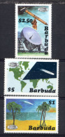 BARBUDA 1986, PASSAGE COMETE HALLEY, 3 Valeurs, Neufs / Mint. Ref150 - Sud America