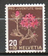 SUISSE  Rhododendron 1948 N°469 - Nuevos