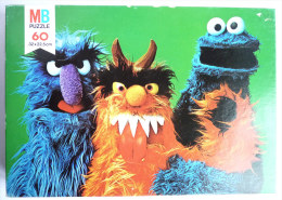 Puzzle MB 1978 - SESAME STREET - 3 MONSTRES 60 Pièces - Puzzels