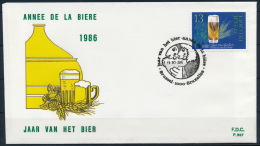 Belgium Belgien FDC Special Postmark Beer Brewery Bier Brauerei °BL0998 - Bières