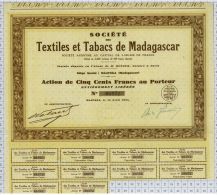 Textiles Et Tabacs De Madagascar à Majunga - Agricultura