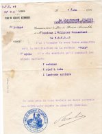 VP939 - Lettre Du Lieutenant CHARBIN Cd Le Parc De Réserve Automobile / Voiture FORD / 36e C D E Armée - Documents