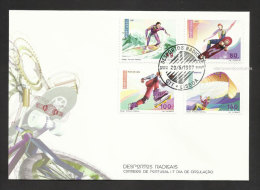 Portugal Surf Skateboard Patins En Ligne Parapente 1997 FDC Extreme Sports Inline Skates Paragliding - Skateboard