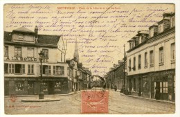 76 -  Sotteville  -  Place De La Liberté Et Rue De Paris.....année 1904 - Sotteville Les Rouen