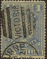 VICTORIA 1884 1/- Chalky Stamp Duty SG 257 U UI232 - Used Stamps