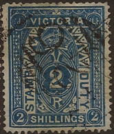 VICTORIA 1884 2/- Stamp Duty SG 258ca U UI234 - Gebraucht