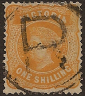 VICTORIA 1901 1/- Yellow QV SG 381 U UI213 - Oblitérés