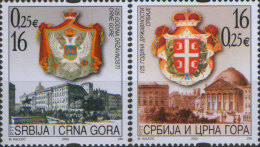 SERBIA And MONTENEGRO 2003 125th Anniversary Serbia And Montenegro State MNH - Neufs