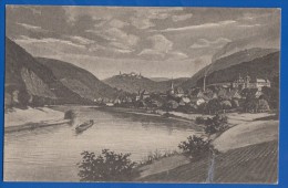 Deutschland; Neckargemünd; Blick Auf Den Dilsberg; Menzers Grichische Weinstube; 1927 - Neckargemünd