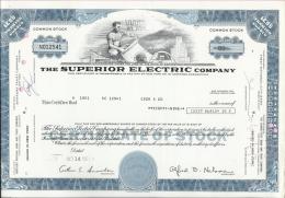 The Superior Electric Company, 1971., 89 Shares - Electricité & Gaz