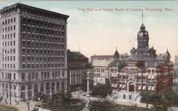 NH4 - 1910s City Hall And Union Bank Of Canada, Winnipeg, The Valentine - Winnipeg