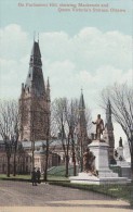 NH4 - Old Parliament Hill, Showing Mackenzie And Queen Victoria Statue, Ottawa, The Valentine - Oshawa