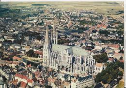 Chartres - Vue Générale Aérienne, Cathédrale Coté Sud, Gare -  Non écrite - Chartres