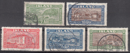Iceland   Scott No.  144-48   Used    Year  1925 - Used Stamps