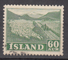 Iceland   Scott No.  261   Used  Year  1950 - Gebraucht