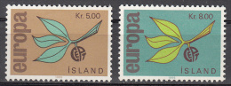 Iceland   Scott No.  375-76  Unused Hinged    Year  1965 - Ungebraucht