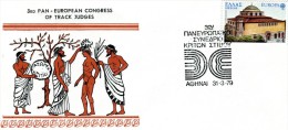 Greece- Greek Commemorative Cover W/ "3rd Pan-european Congress Of Track Judges" [Athens 31.3.1979] Postmark - Maschinenstempel (Werbestempel)