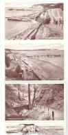 SHANKLIN, Isle Of Wight, GB; Série De 4 Cartes Se Tenant :Cliff Walk,Chine,Pier,Beach,Old Village, 1955, TB - Other & Unclassified