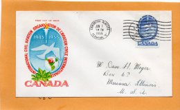 Canada 1955 FDC - 1952-1960