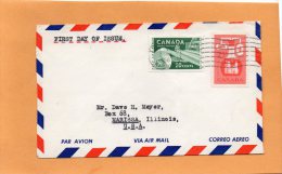 Canada 1956 FDC - 1952-1960