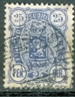 Finnland 1889 Mi. 31 A Gest. Wappen Löwe - Usati