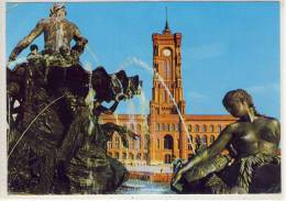 BERLIN - Hauptstadt Der DDR, Neptunbrunnen Und Rahaus - Steglitz