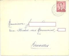 BELGIUM - 3.10.1955 - COVER + LETTER - BAUDOUIN A LUNETTE - MIDDELKERKE LA PLAGE LA PLUS COQUETTE - Lot 9290 - Brieven En Documenten