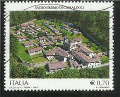 ITALIA REPUBBLICA ITALY REPUBLIC 2013 SACRO EREMO DI CAMALDOLI USATO USED OBLITERE´ - 2011-20: Gebraucht