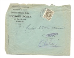 Enveloppe à Entête - Entreprise Générale Du Bâtiment Georges ROSEZ De HAININ  (sf87) - 1900 – 1949