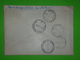 Yugoslavia,Cover,expres Letter,railway Seal Beograd-Sarajevo4,Subotica-Beograd8,Zagreb-Saraj.5,train Stamp,ambulant Post - Brieven En Documenten